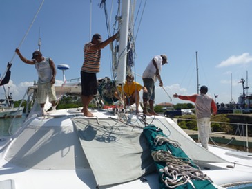 Mast re-stepped today